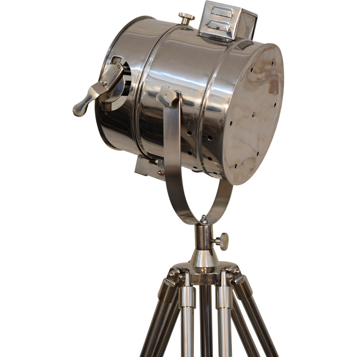 Artisan Furniture Chrome Tripod Spotlight Floor Lamp