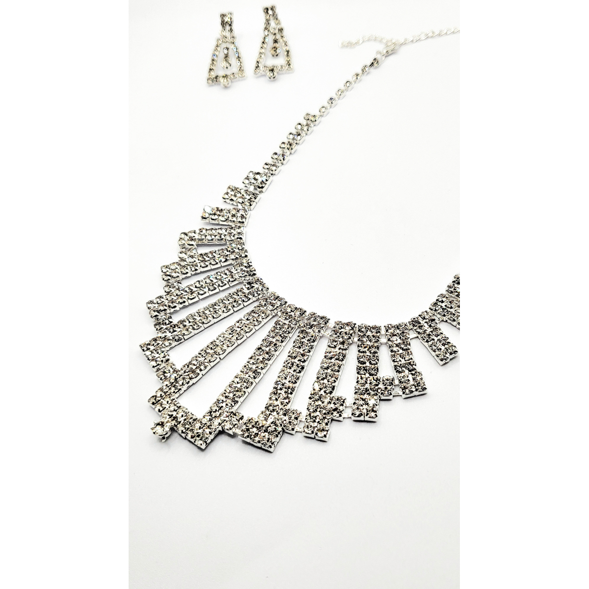 Cascade Crystal Necklace Set