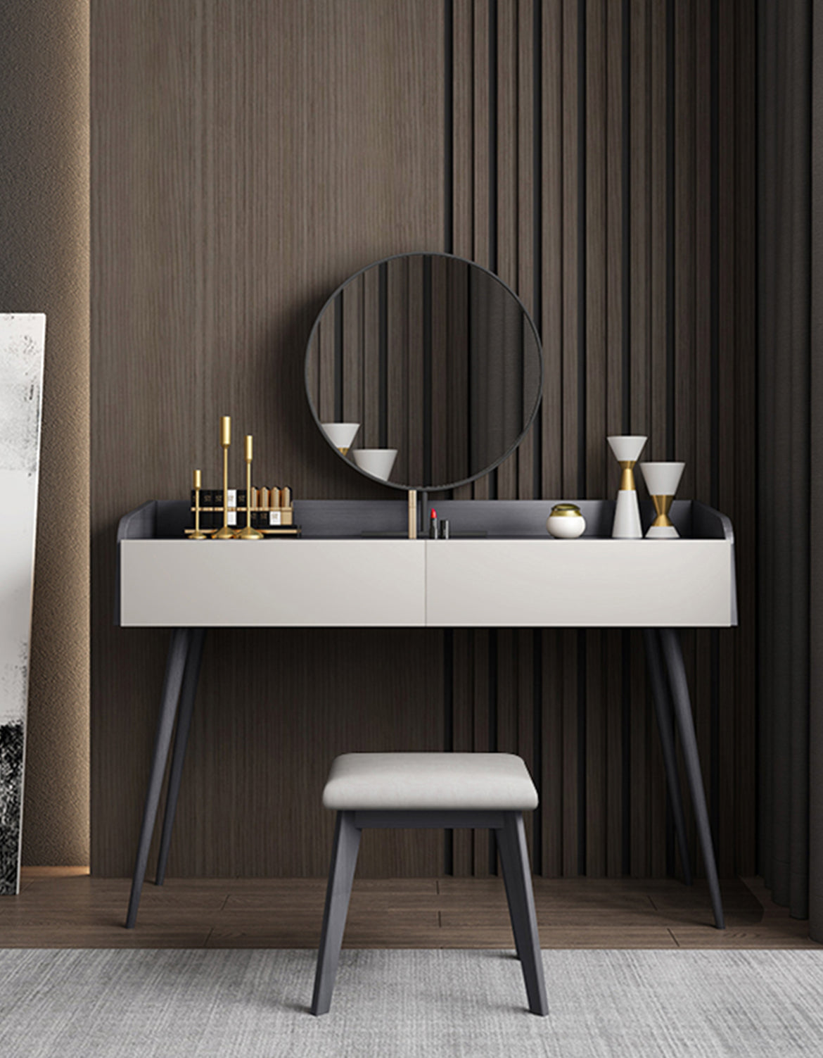 Aden Dressing Table Set With Mirror