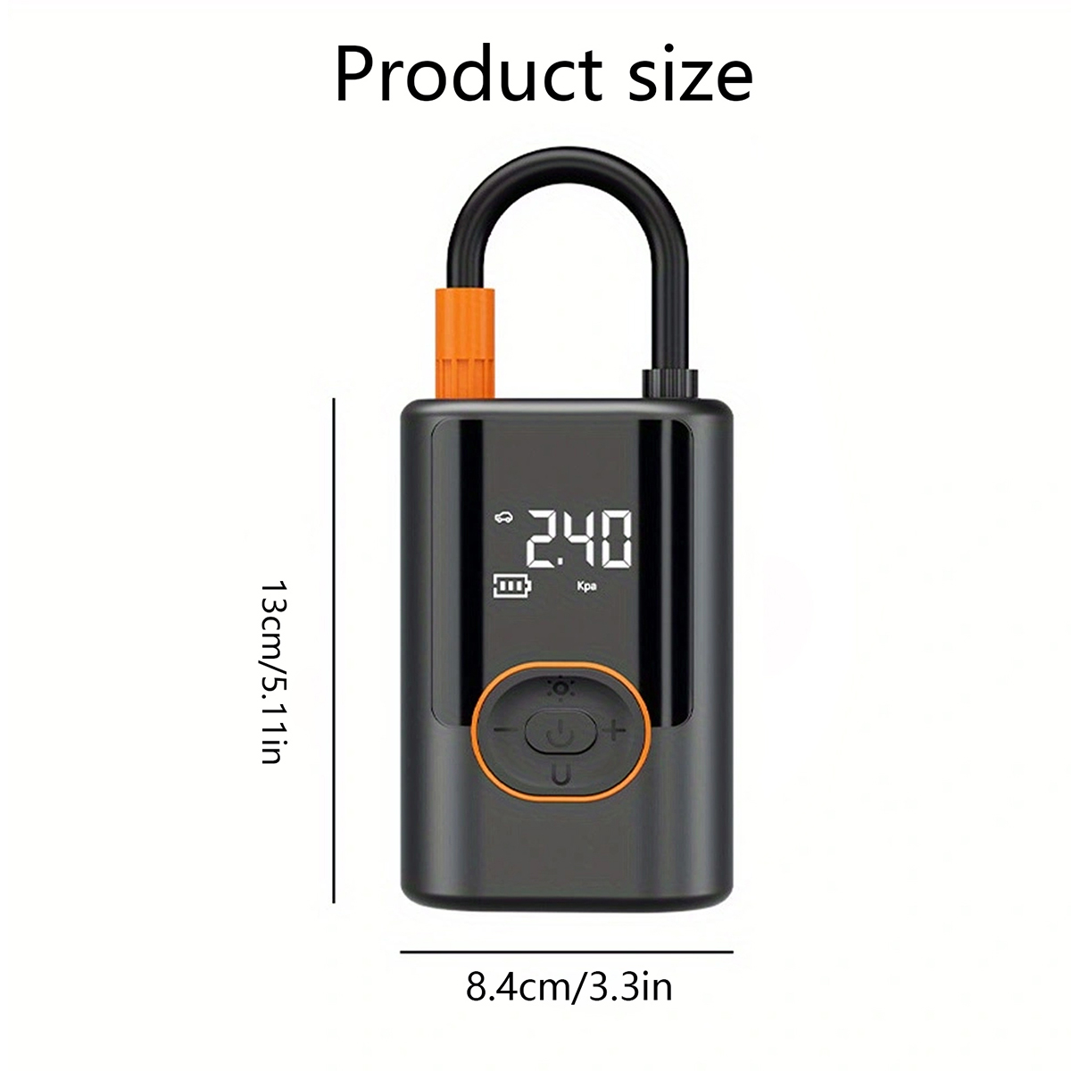 Portable large screen full touch screen car air pump wireless tire inflation pump car/motorcycle/bicycle/ball inflator air compressor pump