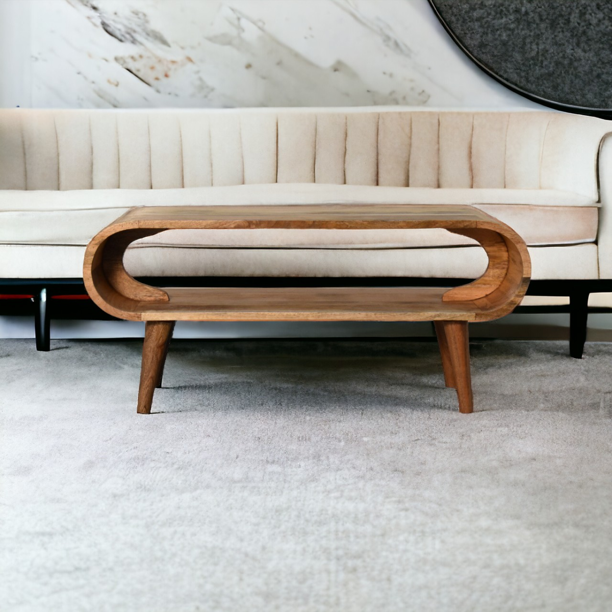 Artisan Furniture Solid Wood Amaya Nordic Style Oak-ish Coffee Table