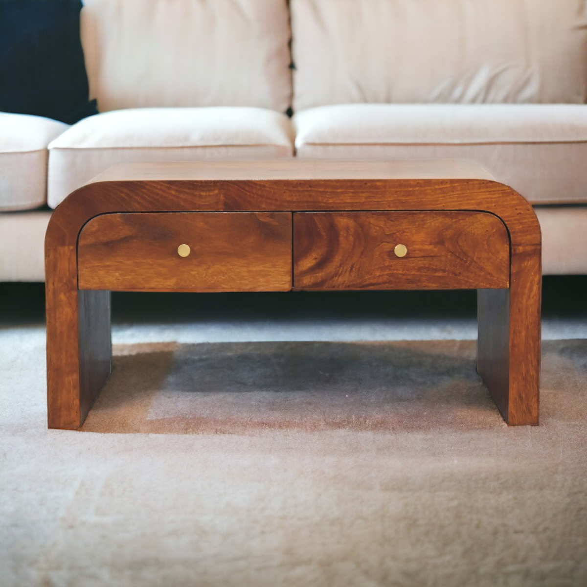 Artisan Furniture Solid Wood Darcy Chestnut Coffee Table