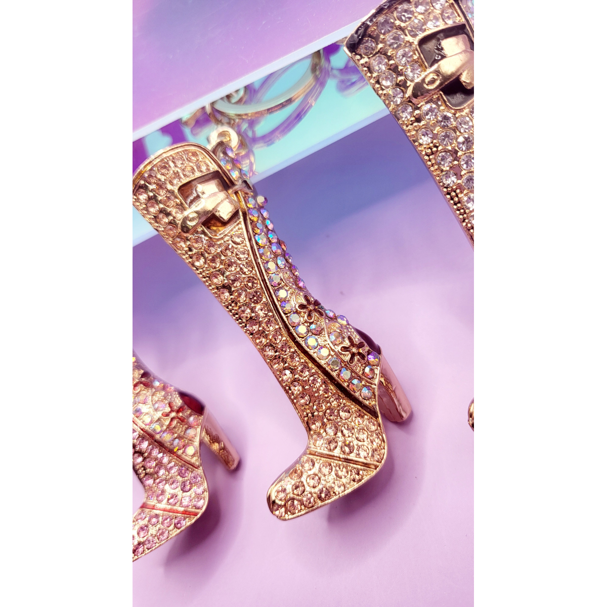 Cow Girl Boot Key Ring