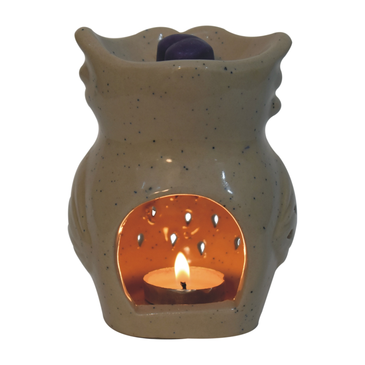 Artisan Furniture Owl Wax Melter Set (Summer), Light Brown