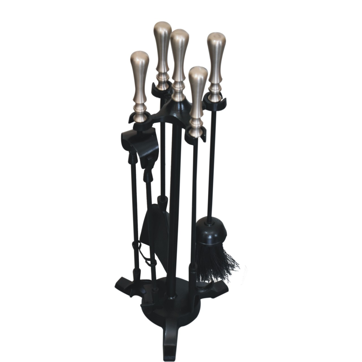 Artisan Furniture Armour Nickle Fire Tool Set
