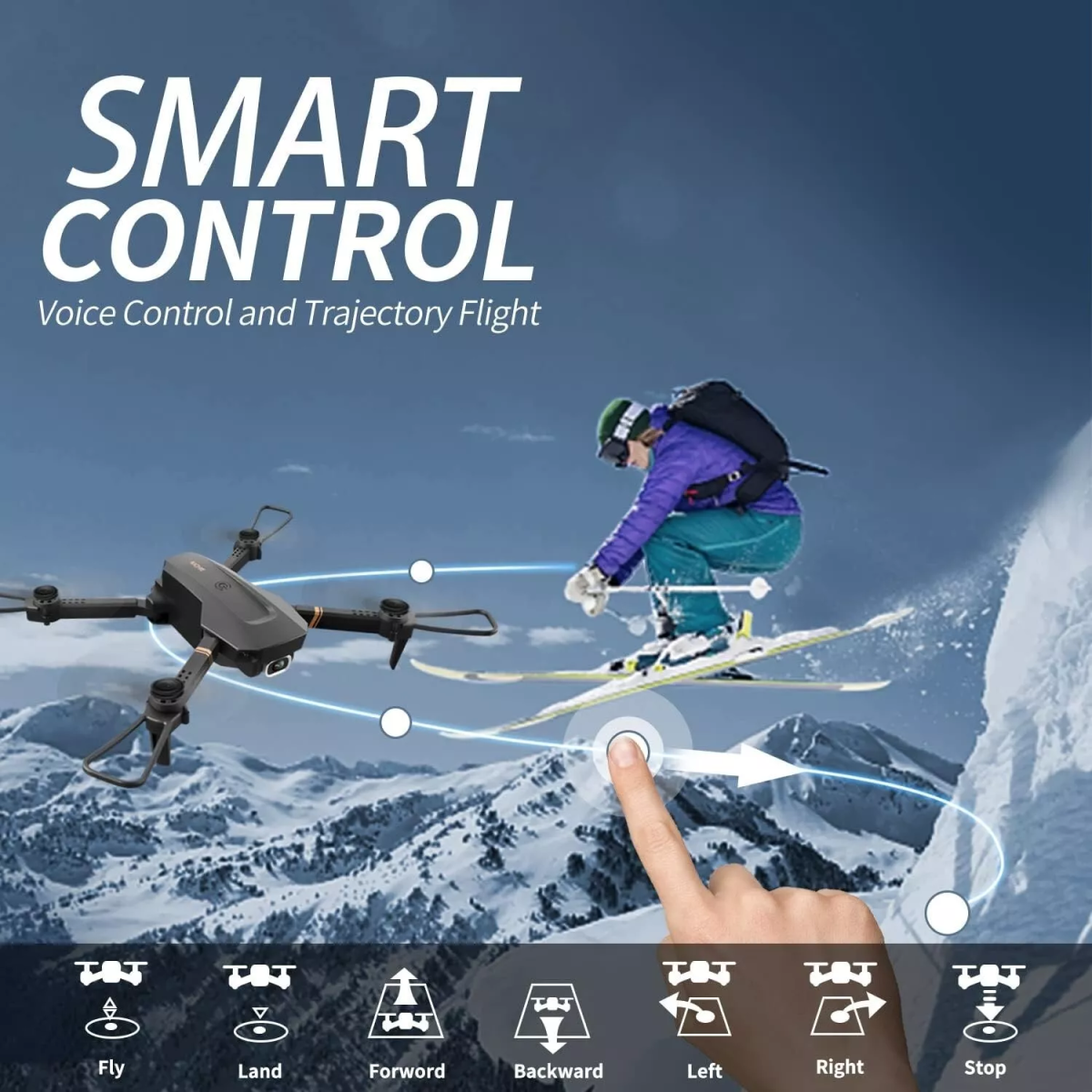 4DRC V4 Foldable Mini Drone with Camera - 1080P HD Drone ,3 Batteries,Drones for Adults Kids,Logistics is randomly sent by UPS/USPS/Evri/Royal Mail.