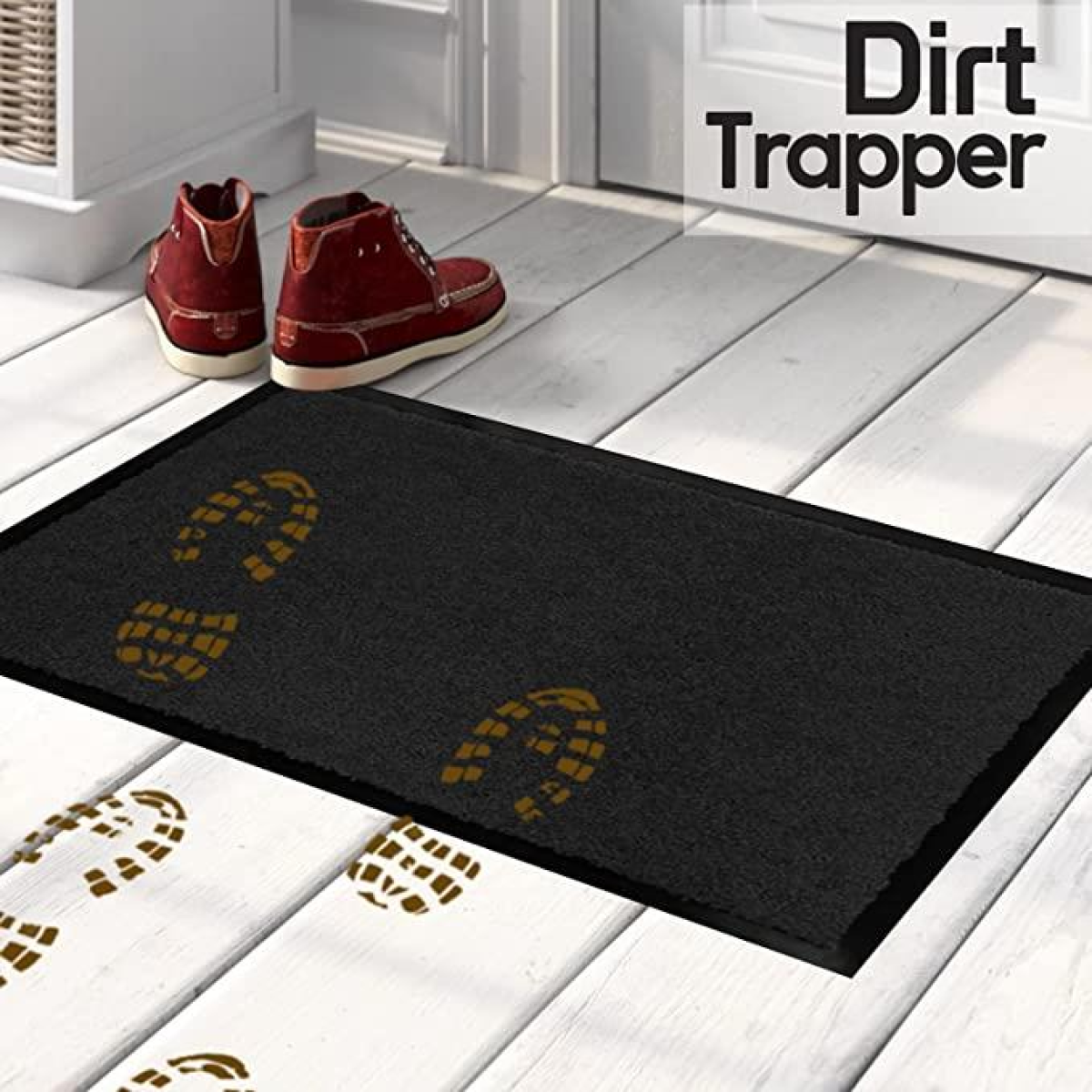 ARRAN 120 X180 BLACK Rubber barrier mat