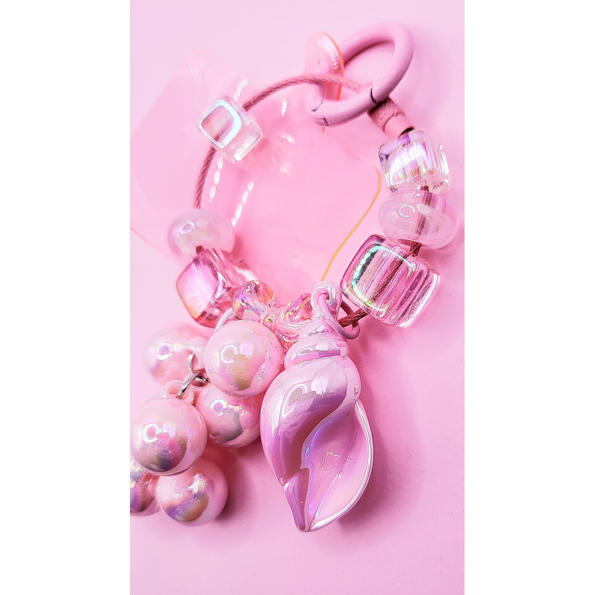 Shell Bubble Keyring, Phone Charm & Bag Accessory