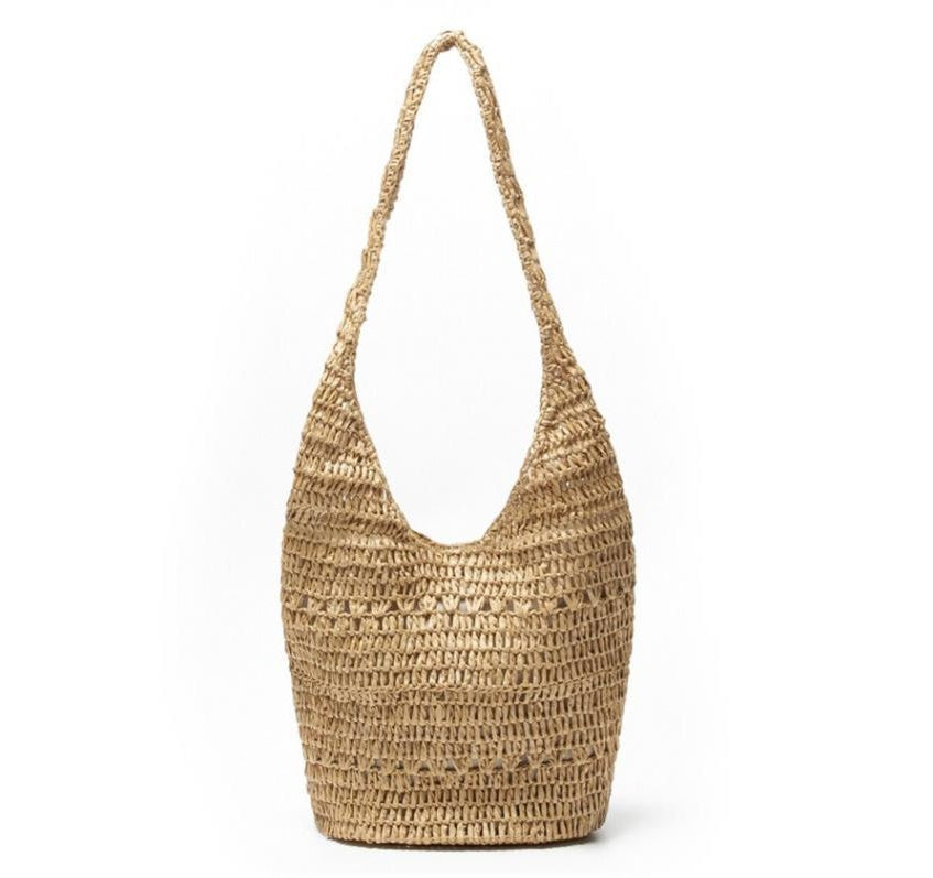 Single Handle Paper-string Woven Bag