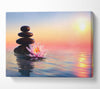 Zen Stones Lilly Canvas Wall Art