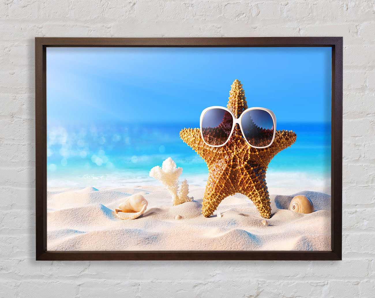 Cool Starfish Framed Wall Art