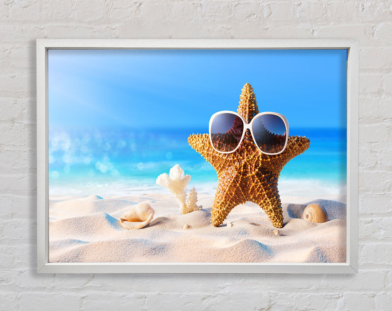 Cool Starfish Framed Wall Art
