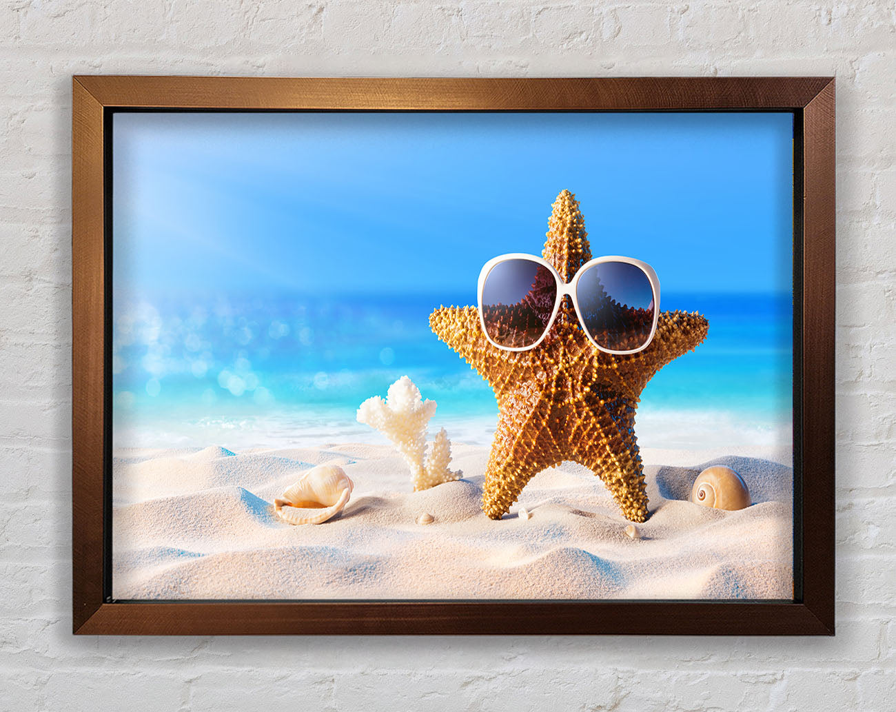 Cool Starfish Framed Wall Art