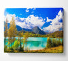 Blue Lagoon deep blue skies Canvas Wall Art