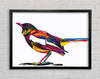 Colour splash blackbird Framed Wall Art