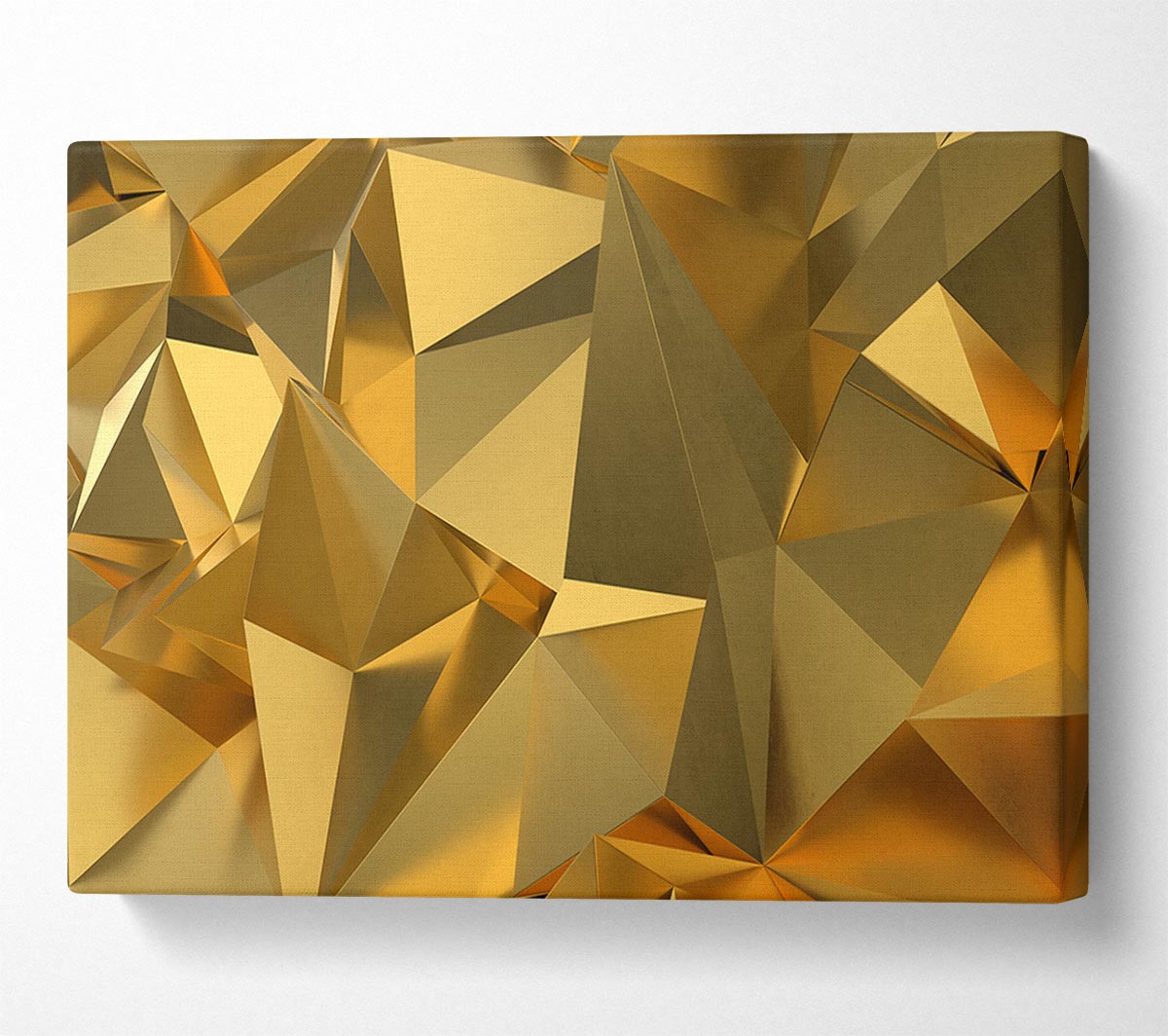 Gold Triangles closeup Canvas Wall Art