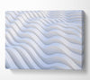 Wavy shapes in white Canvas Wall Art