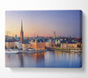 Stockholm city on the waterfront Canvas Wall Art