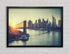 Bridge in New york over the water Framed Wall Art