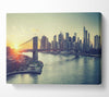 Bridge in New york over the water Canvas Wall Art