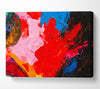 splashes of acrylic paint Canvas Wall Art