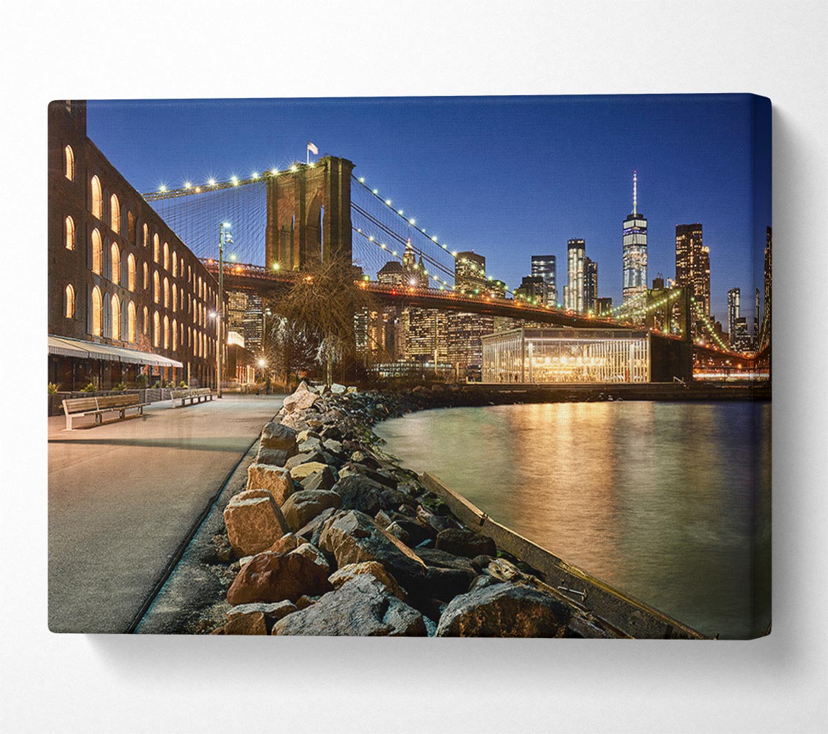 Close and personal NYC Bridge Canvas Wall Art