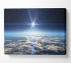 The sun above the clouds and atmostphere Canvas Wall Art
