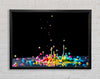 Colour splashes on a surface Framed Wall Art