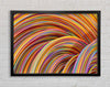 Colourful tubes curving in formation Framed Wall Art