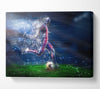 Fractured in light football Canvas Wall Art
