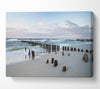 Rough seas on the beach Canvas Wall Art