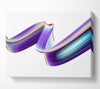 Ribbon of purple neon light Canvas Wall Art
