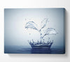 Water splash plant Canvas Wall Art