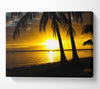 Watching the sunset in paradise Canvas Wall Art