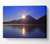 Sunset over the mountain dusk Canvas Wall Art