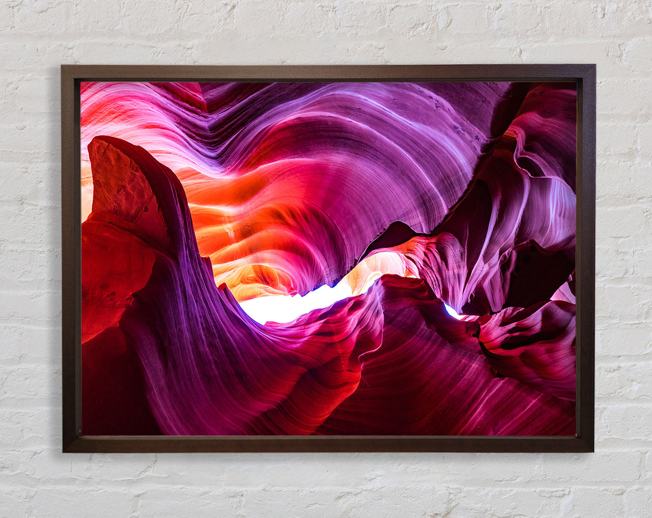 Colourful cave formations Framed Wall Art
