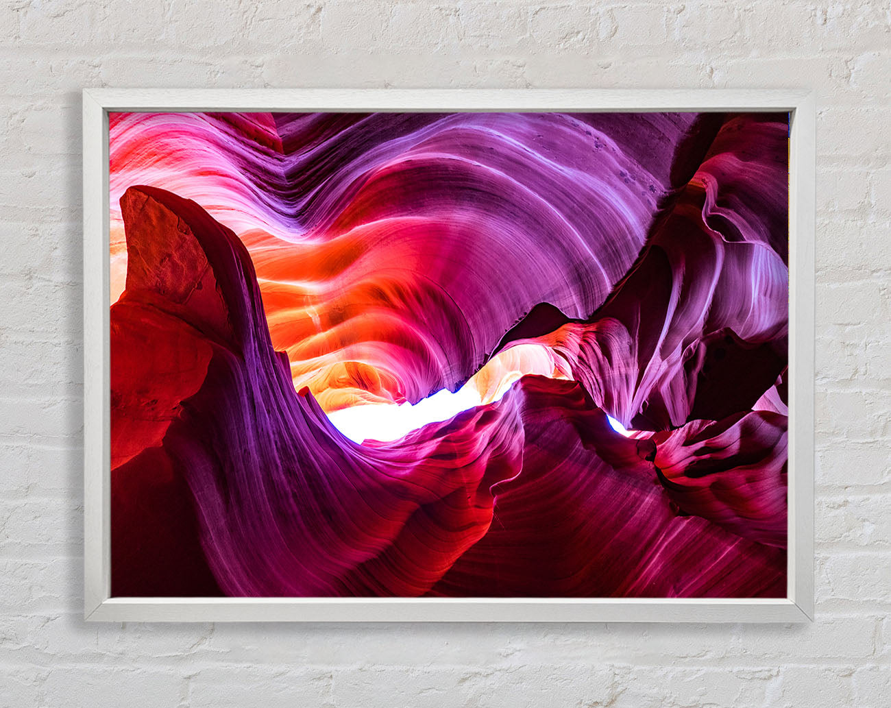 Colourful cave formations Framed Wall Art