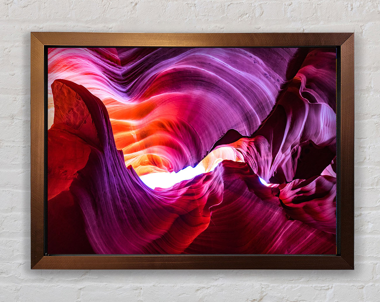Colourful cave formations Framed Wall Art