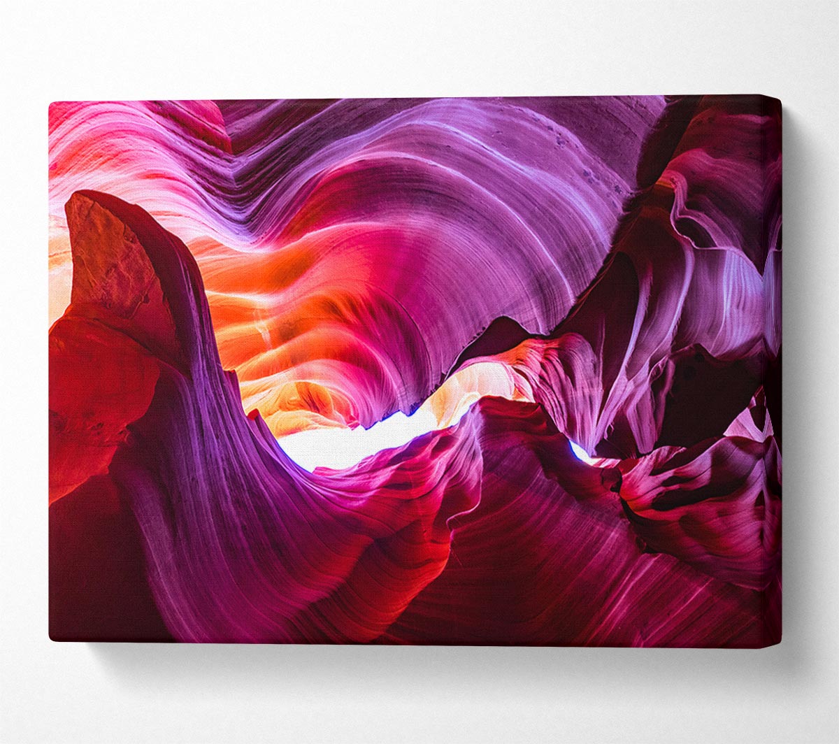 Colourful cave formations Canvas Wall Art