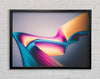 Coloured Ribbon flow Framed Wall Art