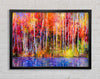 Abstract forest colour strokes Framed Wall Art