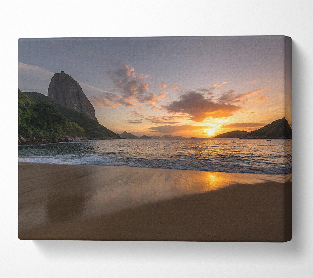 Spectaclar view at the beach Canvas Wall Art