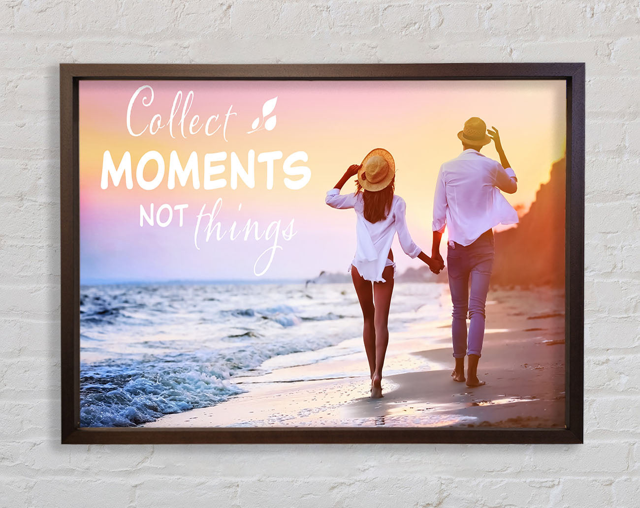 Collect moments not things Framed Wall Art