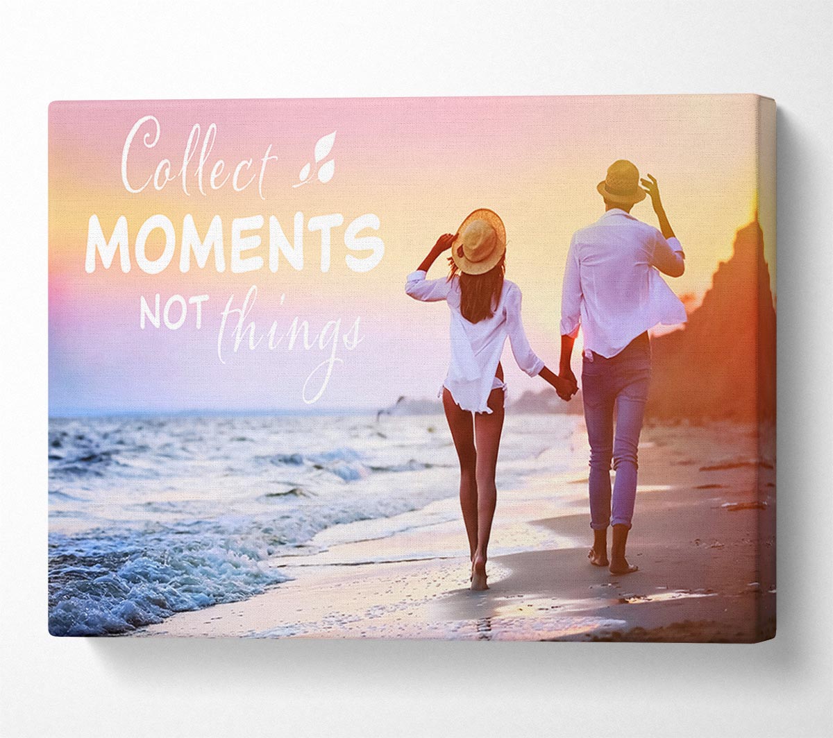 Collect moments not things Canvas Wall Art