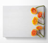 Orange Gerberas laid out Canvas Wall Art