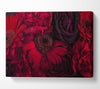 Red dying flowers Canvas Wall Art