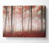 Red misty woods Canvas Wall Art