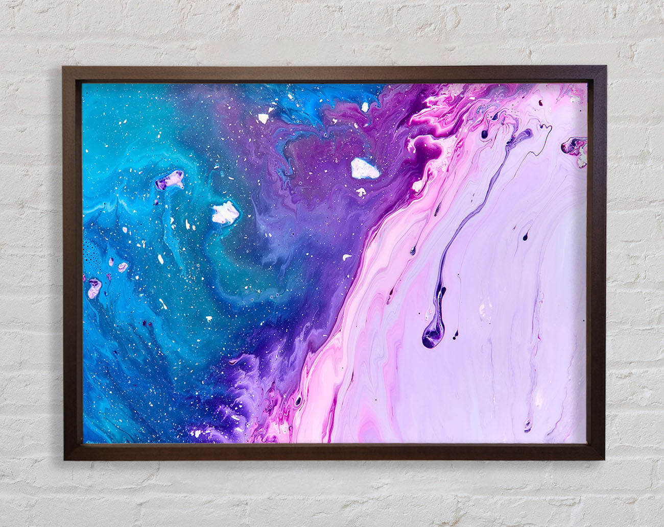 Colours mixing together Framed Wall Art