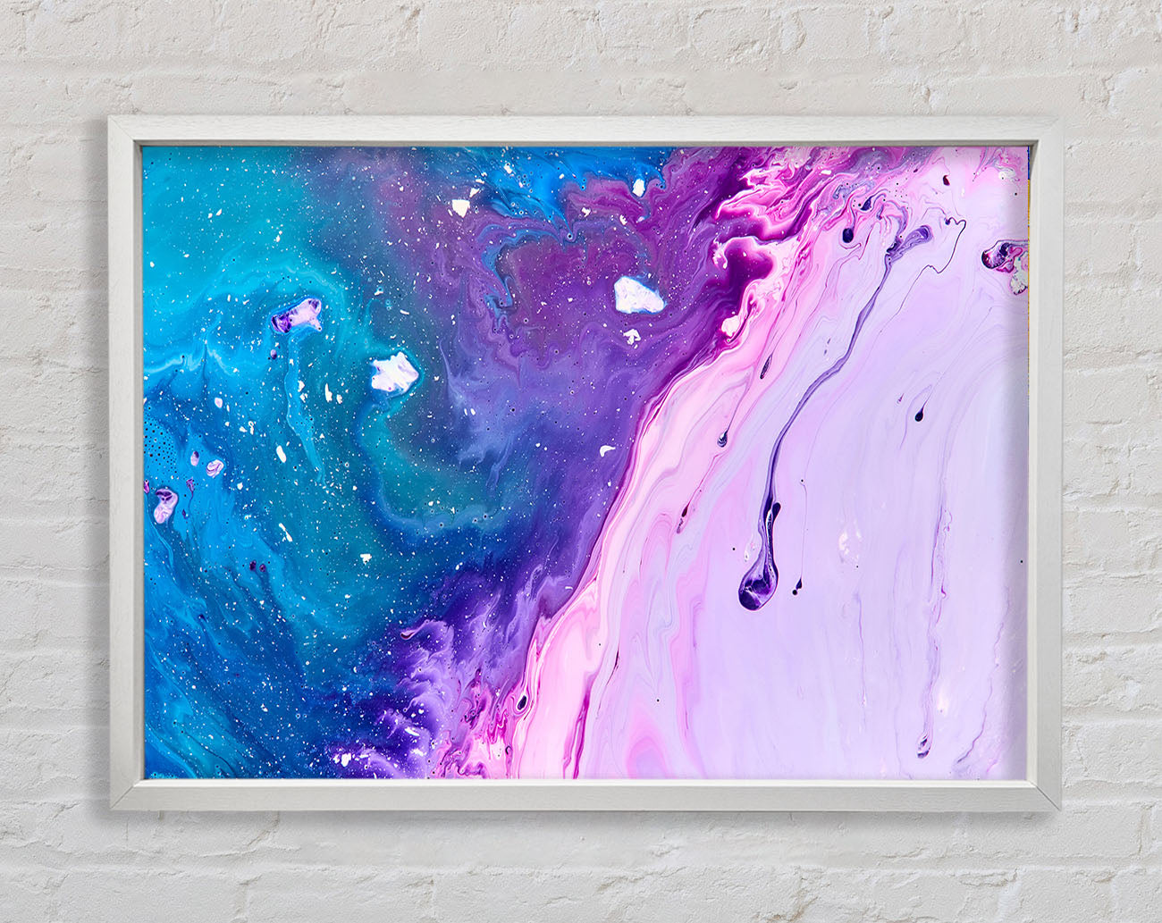 Colours mixing together Framed Wall Art