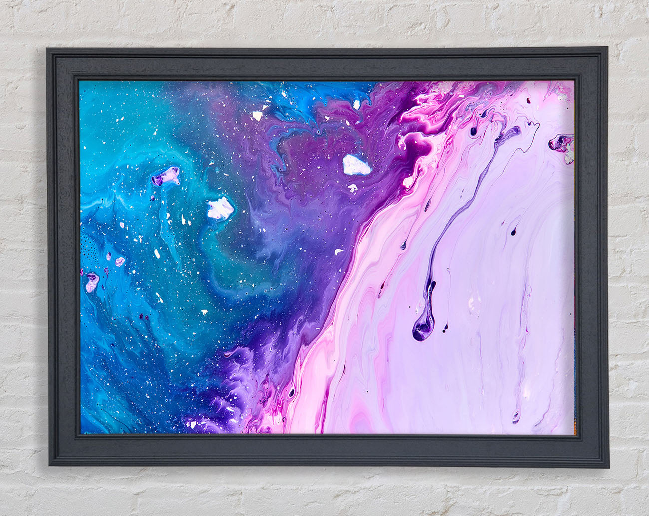 Colours mixing together Framed Wall Art